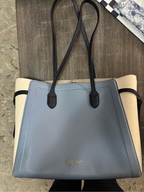 kate spade Blue, Cream & Navy Leather Tote